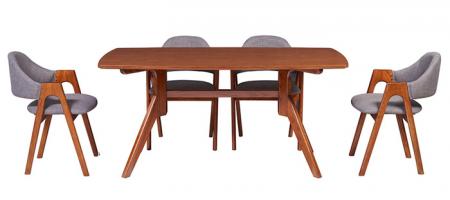 Bộ bàn ăn 1,6m cao cấp Hòa Phát HGB79A-HGG79