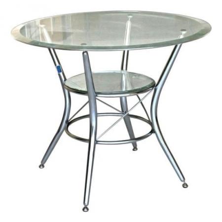 Bàn ăn mặt kính tròn B32